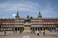 Equestrian statue of King Philip III at the Plaza Mayor in Madrid. Royalty Free Stock Photo